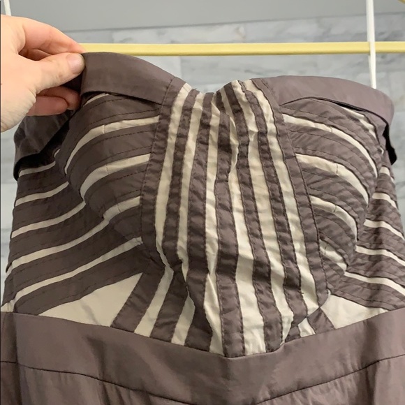 Boutique brown and tan mini dress. Medium - Picture 3 of 6